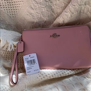 Coach double zip wallet/wristlet